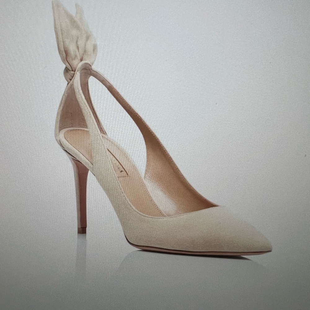 Aquazzura Bow Tie Pump 85